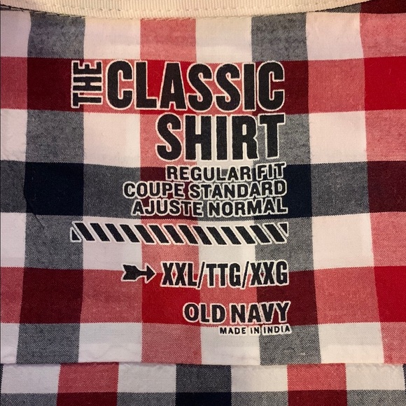 Gently used Old Navy button up long sleeve collared shirt - Men’s size XXL - Picture 2 of 6